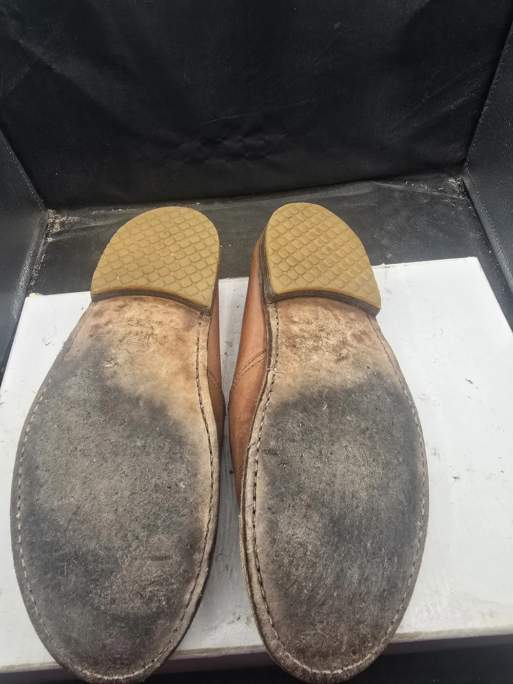 Vera Pelle Cognac Brown Leather Slip-On Loafers‎